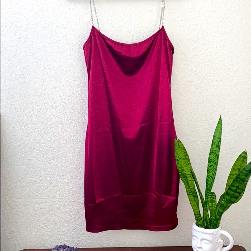 Mini Dress With Jewel Straps